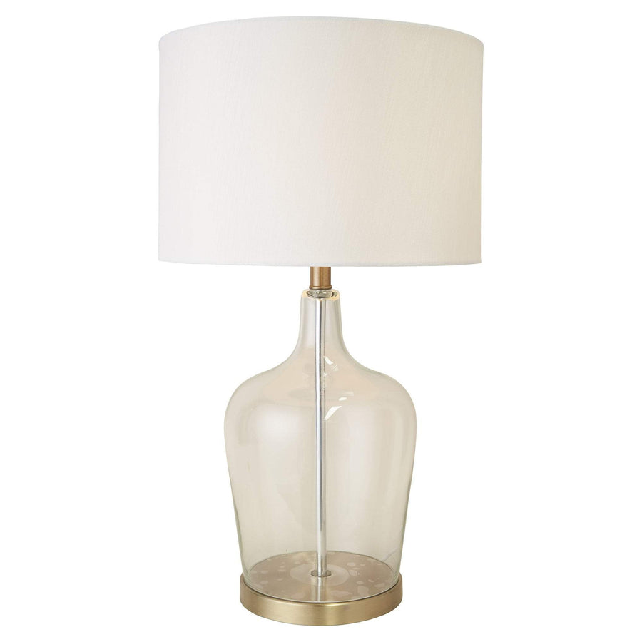 Palm Beach Glass & Brass Table Lamp