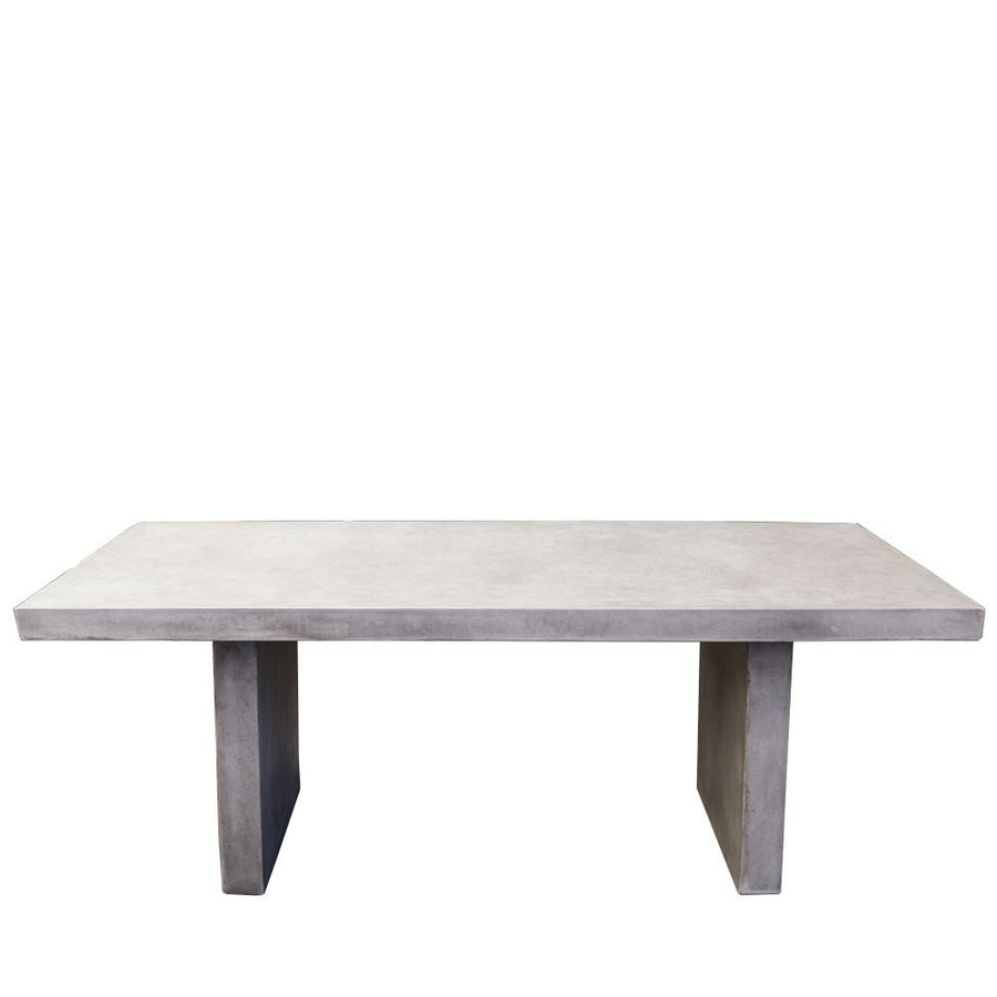 Sculptural Concrete Outdoor Dining Table - 2.00 Metres