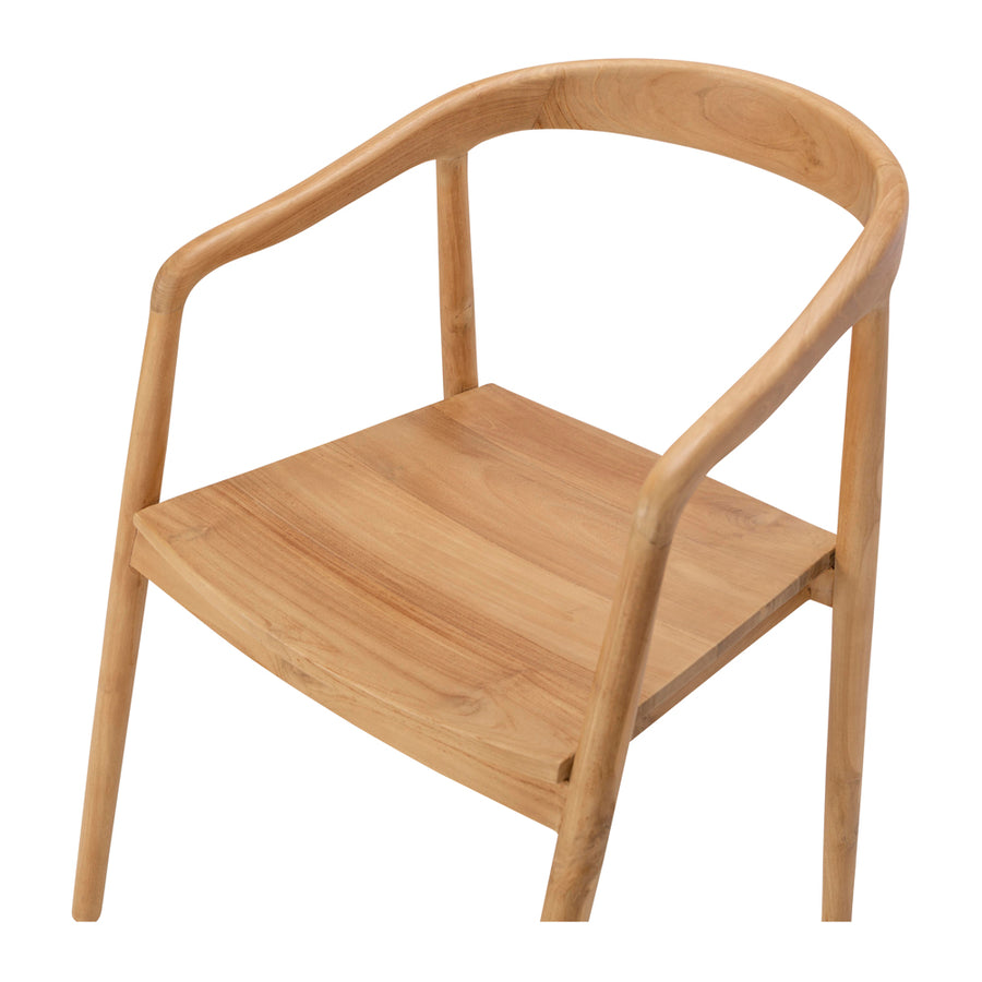 Solid Teak Dining Chair - Natural