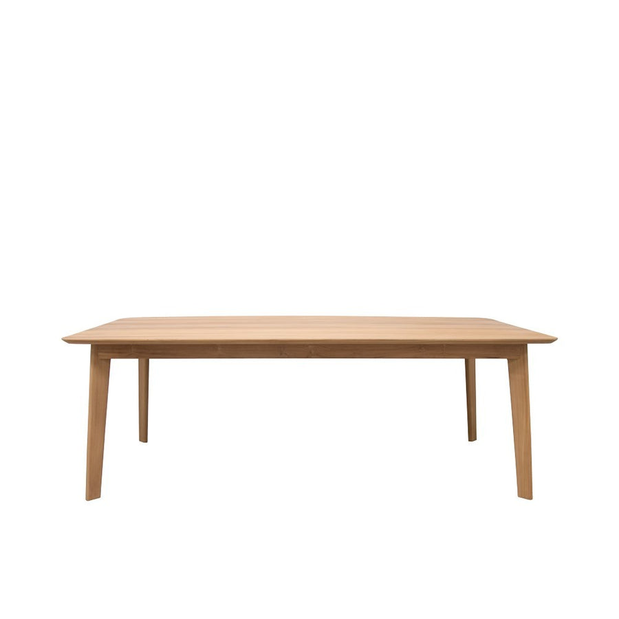 Teak Outdoor Dining Table 220cm - Natural