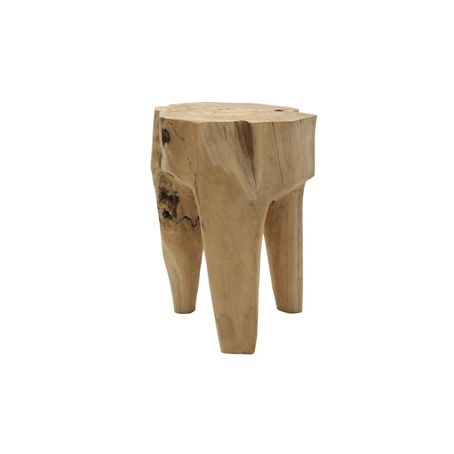 Teak Tooth Side Table - Natural