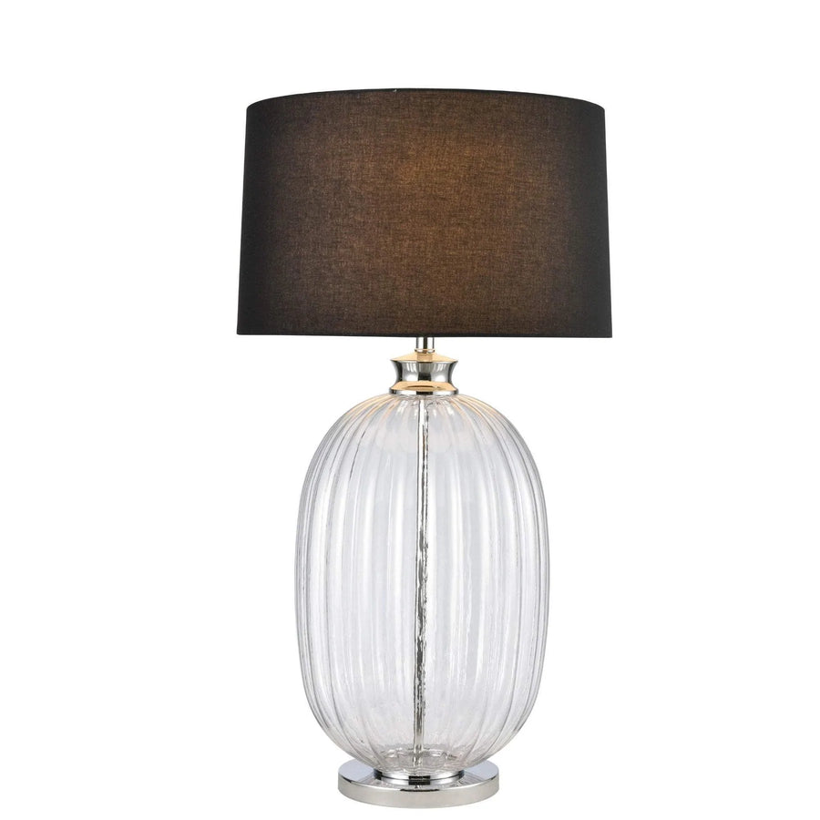 Textured Glass Table Lamp