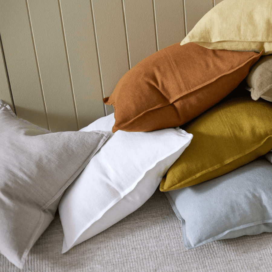 Weave Como Cushion - Snow Linen