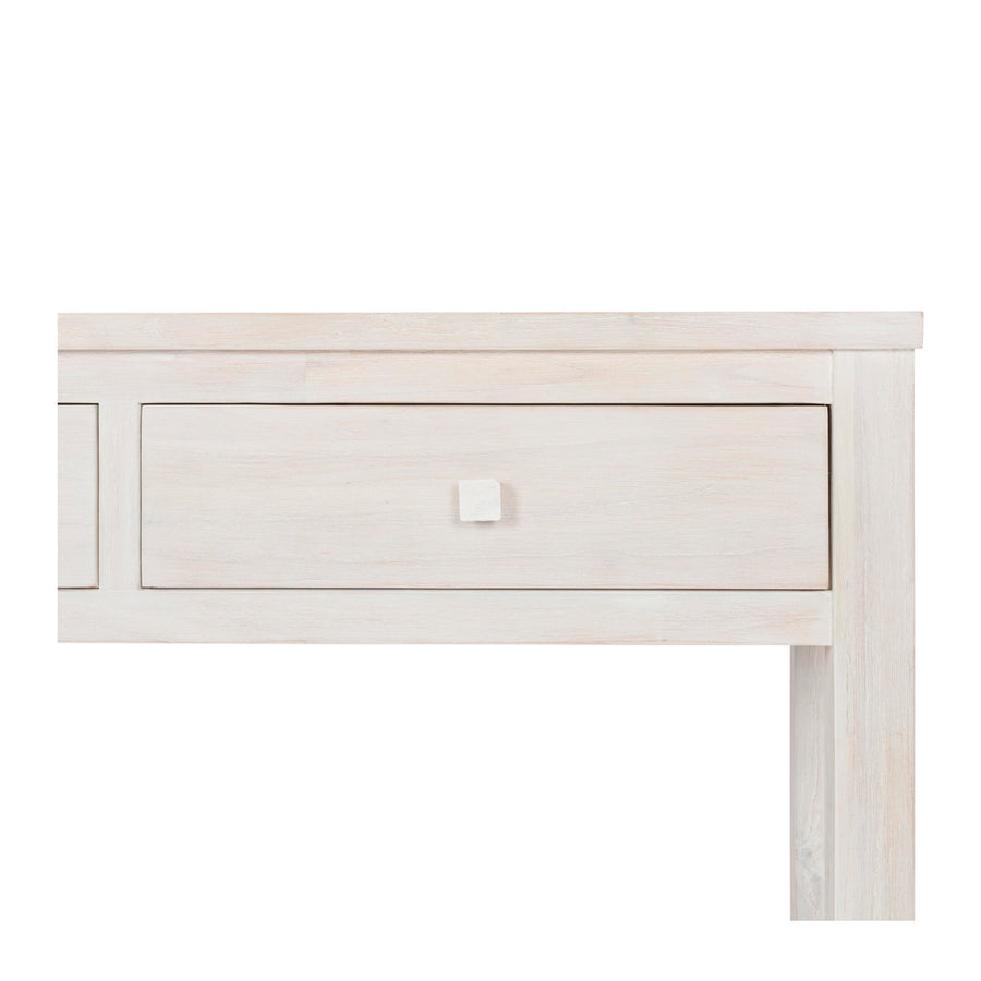 Whitewashed Two Drawer Console 120cm