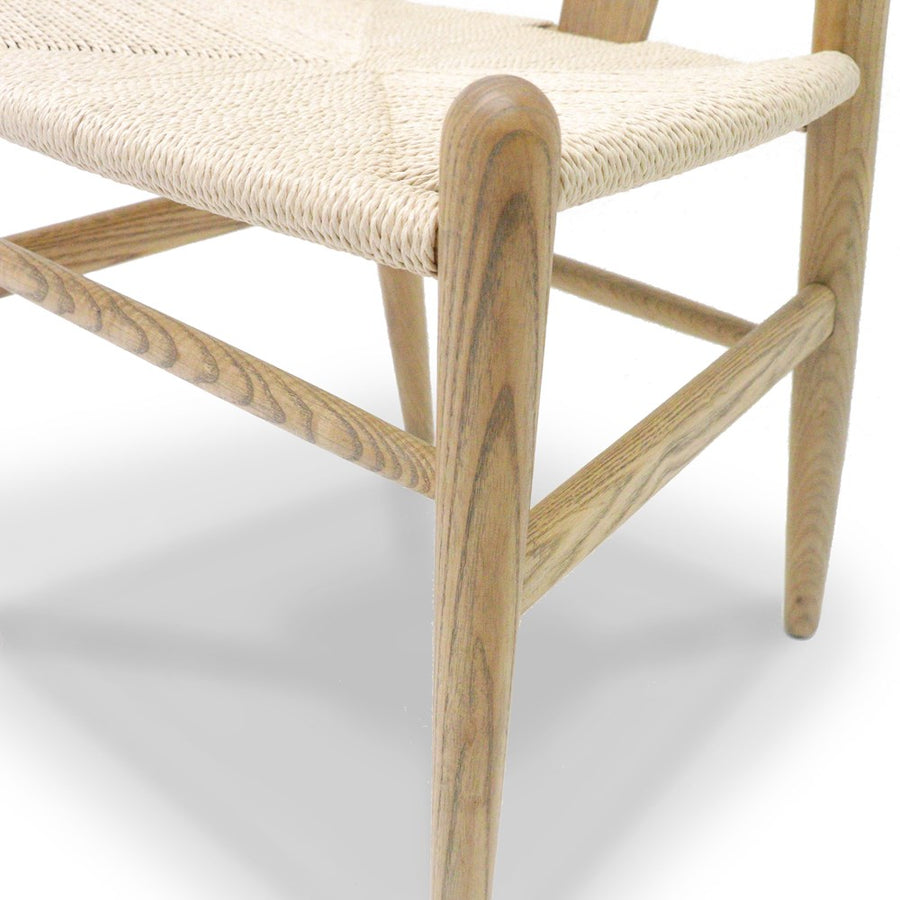 Craftsman Oak Wishbone Dining Chair - Natural